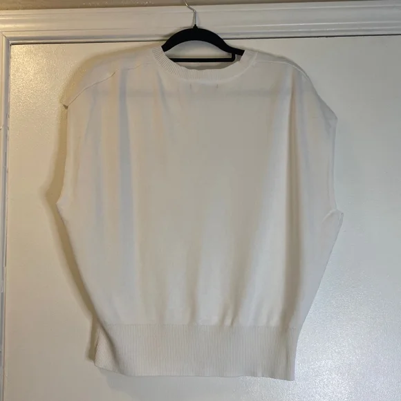 Women's Banana Republic Sweater Vest White Size M - Picture 4 of 5